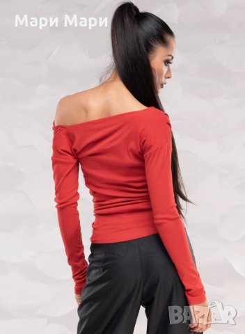 Блуза "Red Twist" от рипс, снимка 2 - Блузи с дълъг ръкав и пуловери - 27301962