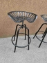 Метални ретро бар столове с регуриране на височината, снимка 2