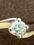 Съветски пръстен с естествен диамант и сертификат, снимка 2