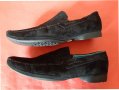 Английски Черни Мокасини от Велур 'Hush Puppies'-No:45 , снимка 4
