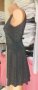 Кукленска рокля в черен перлен цвят с отворен гръб, снимка 2