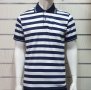 Нова мъжка моряшка блуза на тъмносиньо и бяло райе с яка и копчета, снимка 7