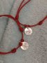 Дамска гривна червен конец против уроки със сребърна висулка Лотус-Хармония, снимка 5