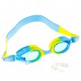 2033 Детски очила за плуване Рибки с UV защита тапи за уши в калъф, снимка 1