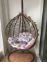 Градинска люлка от PVC ратан с метална конструкция, снимка 6
