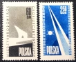 Полша, 1958 г. - лот марки на теми архитектура, риби, самолети, медали, коне, история и др., снимка 8
