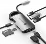 NOVOO USB C хъб 8 в 1, алуминиев корпус, HDMI 4K, 3 USB 3.0, Gigabit Ethernet 1000Mbps, PD Type C, S, снимка 5