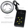 Пръстеновидна лампа за микроскоп или камера с 144 LED крушки, снимка 5