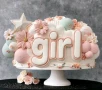 girl момиче декориран надпис силиконов молд форма фондан шоколад гипс декор, снимка 4