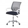 Ергономичен офис стол с мека седалка BZJM-FC-0071WH