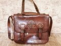 Стара кожена дамска чанта , снимка 2