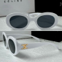 Celine 2023 дамски слънчеви очила елипса овални бели, снимка 1
