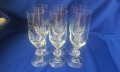 Комплект ретро чаши за вино, шампанско, столче, ръчна гравюра, снимка 1 - Колекции - 33411384