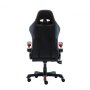 Геймърски стол Inaza Gritstone Черно - Червен Ергономичен Gaming chair, снимка 3