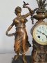 Франция 1800-те/50см-7кг стар френски каминен часовник/метална ЦАМ фигура-мрамор, снимка 5