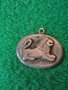Стар СРЕБЪРЕН РЕТРО АРТ МЕДАЛЬОН с ОРНАМЕНТИРАН БАРЕЛЕФ на ЛЪВ ВИСОКАПРОБА СРЕБРО РЪЧНА РАБОТА 37345, снимка 2