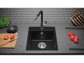Черна Кухненска Мивка от гранит модел Рига Easy 380 x 440 mm, снимка 6
