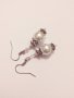 Разкошни Викториански перлени обеци с много красиви орнаменти в цвят сребро, снимка 5