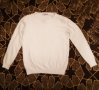 Дамски пухкав бял пуловер М размер