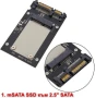 Адаптер от mSATA SSD към 2.5"SATA / 1.8" Micro SATA / 40 пинов ZIF/CE, снимка 2