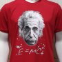 Нова мъжка тениска с трансферен печат Алберт Айнщайн, снимка 3