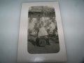 Стара пощенска картичка дете върху бъчва 1928г., снимка 2