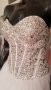 сватбена булчинска рокля с кристали по поръчка, снимка 2