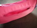 Текстилна малка дамска чанта за рамо в розов цвят, снимка 15