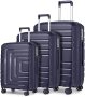 Нов комплект от 3 броя Водоустойчиви и стилни куфари за пътуване Разширяващи, снимка 1 - Куфари - 43195556