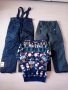 Ски панталони и коледен пуловер, размер 140-146, снимка 1 - Детски панталони и дънки - 43263548
