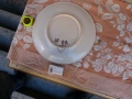Голяма масивна рисувана чиния 42 см  1989 г, снимка 6