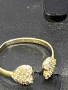 Златен пръстен с камъни , снимка 3
