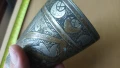 Османска,чаша,бокал,рьчно рисувана,гравюри,бронз, 3 цвята, снимка 8
