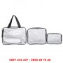 Прозрачни чанти - комплект 3 броя - КОД 2529, снимка 5