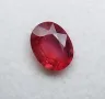 Рубин в пастелен оранжево червен цвят - 1.21кт.! Сертифициран! Нов!, снимка 3