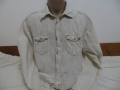 Мъжка риза с дълъг ръкав от лен C3000 blackout, снимка 1 - Ризи - 44846505
