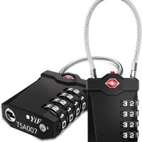 ZHEGE TSA Lock 4 цифри, ключалка за куфар, ключалки за багаж комплект от 4 ри броя НОВИ, снимка 1 - Други - 43766263