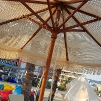 Плетен чадър за градина , плаж , ресторант или бийч бар, снимка 3 - Градински мебели, декорация  - 38627131