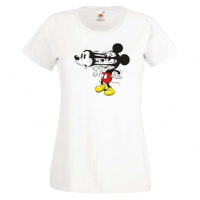 Дамска тениска Mickey Mask Мини Маус,Микки Маус.Подарък,Изненада,, снимка 9 - Тениски - 36526353