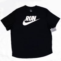 Nike Run T-shirt черна размер 2XL Оригинал Код 785, снимка 1 - Тениски - 28649913