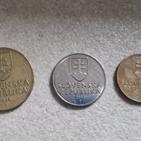 Монети. Словакия. Словашки крони .1, 2,  10 . 3 бр., снимка 2 - Нумизматика и бонистика - 43651426