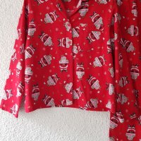 Коледна пижама - бархетна размер Л-ХЛ, снимка 6 - Пижами - 43591798