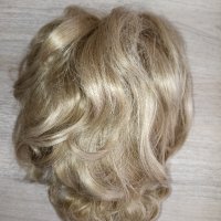Руса чуплива перука с бритон средна дължина, снимка 9 - Аксесоари за коса - 38072950