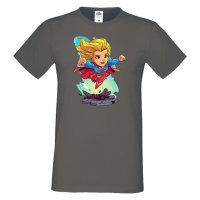 Мъжка тениска DC Super Girl Star Wars Игра,Изненада,Подарък,Геймър, , снимка 16 - Тениски - 36808460
