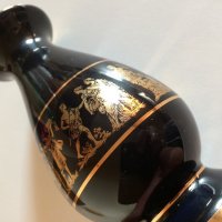 Гръцка Керамична ваза Hand Made in Greece 24K Gold, снимка 10 - Вази - 37148687