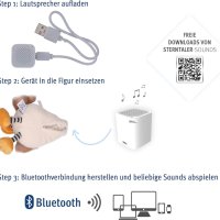 Sterntaler дигитална детска играчка с музикална кутия, вграден Bluetooth високоговорител и USB кабел, снимка 2 - Музикални играчки - 43878803