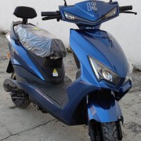 Електрически скутер с елегантен дизайн модел ZG-S в син цвят, снимка 6 - Мотоциклети и мототехника - 43966312