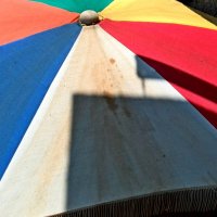 Стар малък плажен чадър от 80-те год, снимка 6 - Други ценни предмети - 28666129