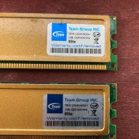 RAM DDR400 (DDR1) 2x1GB, снимка 2 - RAM памет - 32335931