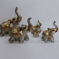 Златни слонове - 5 различни размера.Символ на щастието.